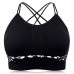 Hollow Out Padded Wire Free Stretchy Criss Cross Bra