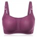 Comfortable Wireless Gather Solid Thin Cup Stereotype Bra