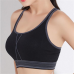 Full Coverage Shockproof Padded Wire Free Sports Bra For Running Yoga Fitness