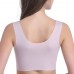 Plus Size Seamless Lace Back Shaping Ultra Thin Vest Crop Bra