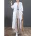Women Vintage Stand Collar Casual Loose Shirt Cardigans Outwears Coats