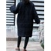 Women Vintage Frog Button Jacquard Winter Thick Long Coats with Pockets
