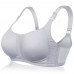 Comfortable Wireless Gather Solid Thin Cup Stereotype Bra
