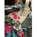 M-5XL Women Retro Buttons Long Sleeve Cotton Vintage Floral Blouse