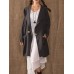 Vintage Long Sleeve Linen Cotton Hooded Mid-long Coats