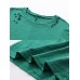 Casual Women Cotton Patchwork Pocket T-Shirts